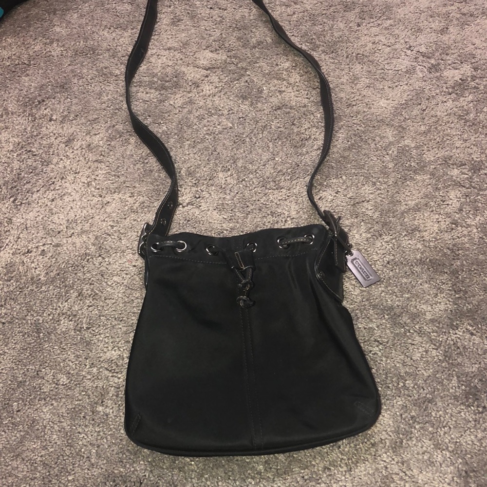 Black cinch cross body